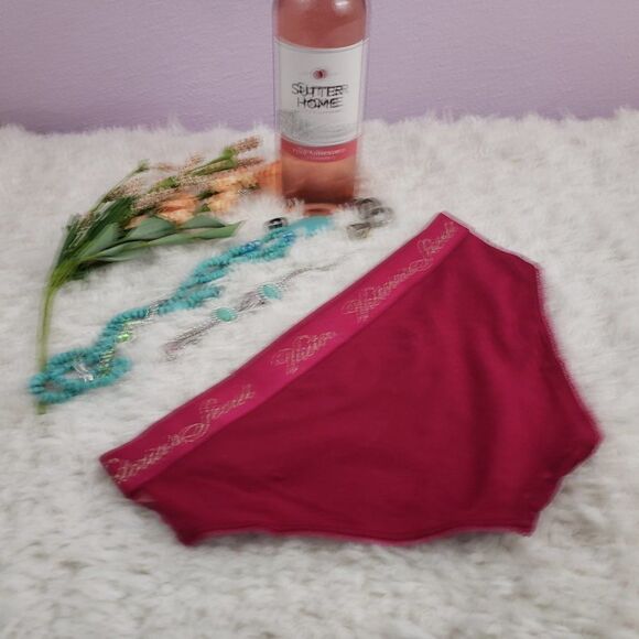 VS Sexy Fuchsia Logo Waist Lace HIPHUGGER SMALL - Picture 4 of 4